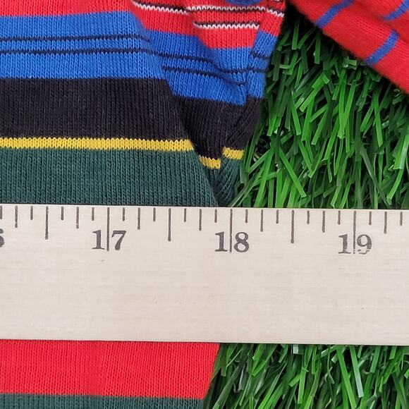 Vintage Puritan Stripes Polo Shirt Womens M/L 18x27 ENRO - Picture 5 of 12